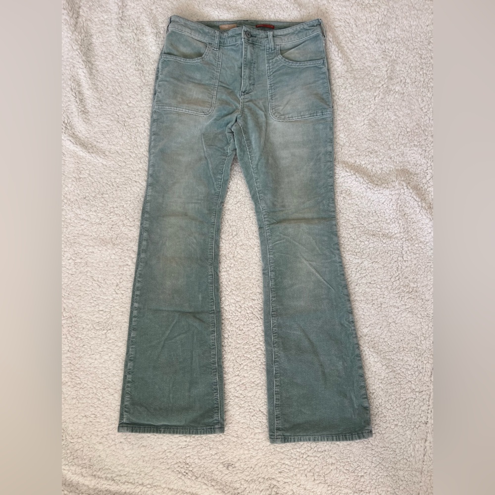 Pilcro Mint Green Corduroy Jeans